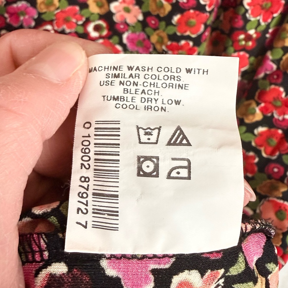 Motherhood Maternity Floral Faux Wrap Midi Dress Size M - Picture 9 of 12